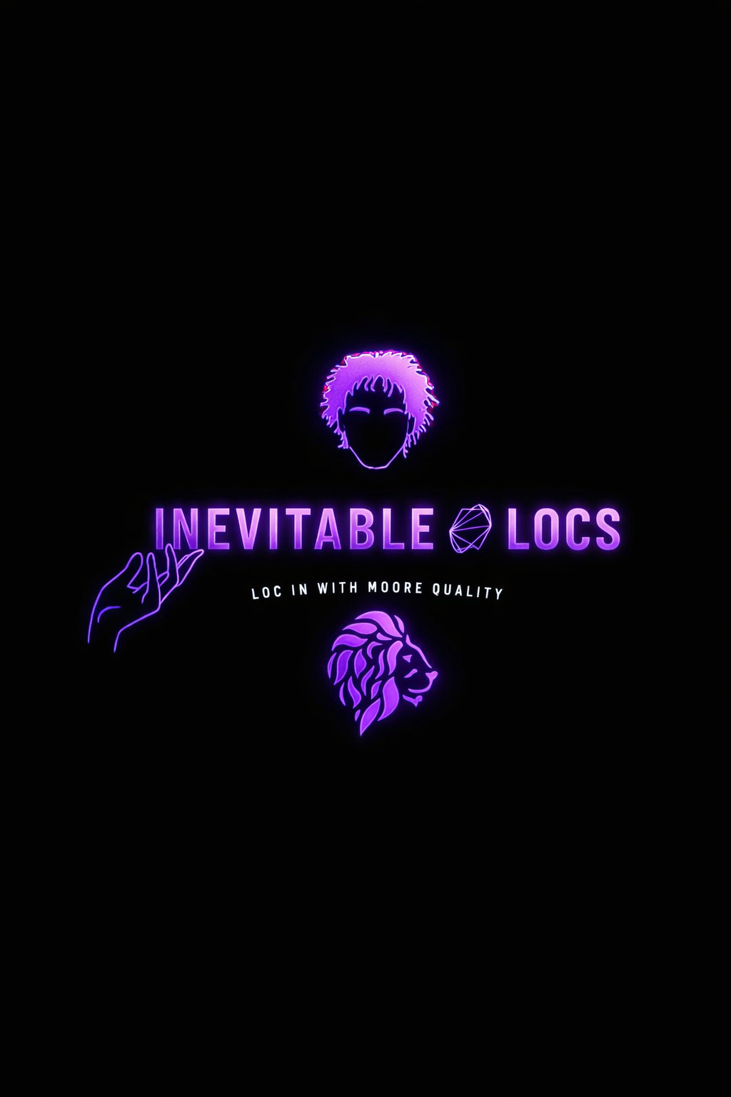 Inevitable Locs logo — Loc In With More Quality